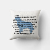 Hartverwarmende hondenquote voor Hondenliefhebbers Kussen (Achterkant)