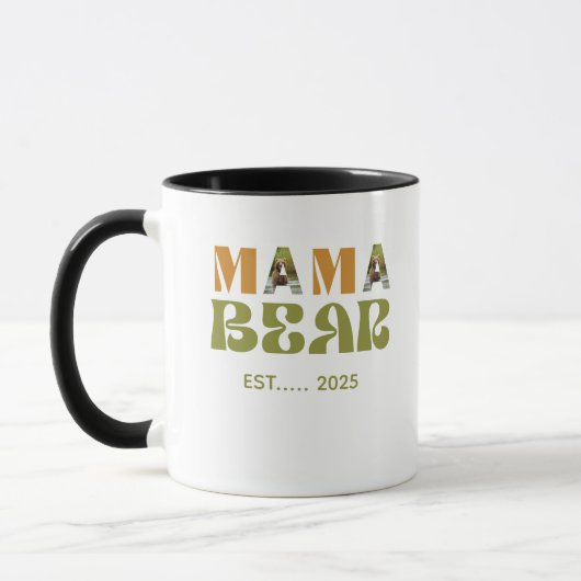 Hartverwarmende Illustratie van Mama Beer Mok (Links)