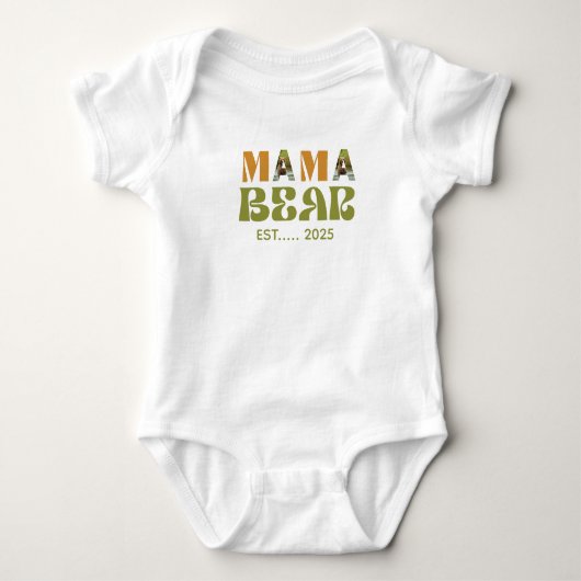 Hartverwarmende Illustratie van Mama Beer Romper (Voorkant)
