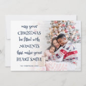 Hartverwarmende kerst citaat foto overlay feestdagenkaart (Voorkant)