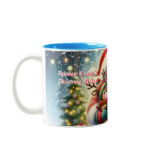 Hartverwarmende kerst koffiekop