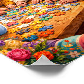 Hartverwarmende Kerstpuzzel Scene Poster (Hoek)