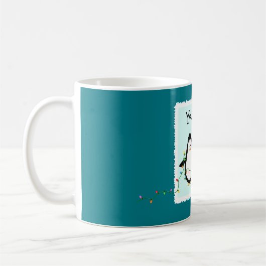 Hartverwarmende Kerstvakantie Gift-Fun Penguin Koffiemok (Links)