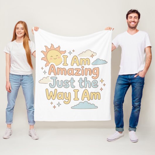 Hartverwarmende Kidd Affirmatie Geweldig Precies Z Fleece Deken (In situ)
