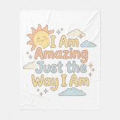 Hartverwarmende Kidd Affirmatie Geweldig Precies Z Fleece Deken (Voorkant)
