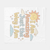 Hartverwarmende Kidd Affirmatie Geweldig Precies Z Fleece Deken (Voorkant (Horizontaal))