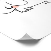 Hartverwarmende kinderkamer olifant wanddecoratie poster (Hoek)