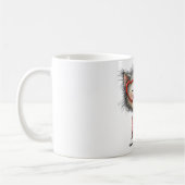 Hartverwarmende koffiemok met ontwerp van kitty (Links)
