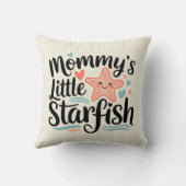 Hartverwarmende mama's kleine zeester kussen (Achterkant)