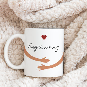 Hartverwarmende minimalistische esthetische liefde koffiemok