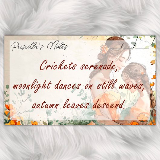 Hartverwarmende moeder & dochter 10" x 6" post-it® notes