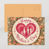 Hartverwarmende Moederdag Briefkaart (Voorkant / Achterkant)