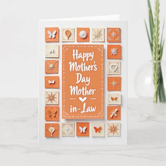 Hartverwarmende Moederdag Knutselkaart Kaart (Voorkant)
