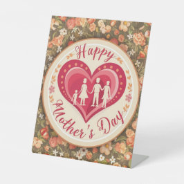 Hartverwarmende Moederdag Reclamebord Met Voetstuk