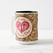 Hartverwarmende Moederdag Tweekleurige Koffiemok (Voorkant links)