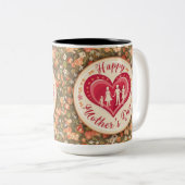 Hartverwarmende Moederdag Tweekleurige Koffiemok (Voorkant rechts)