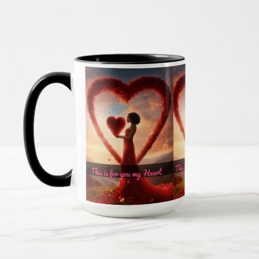 "Hartverwarmende Mok Love Design: Perfect Gift " (Links)