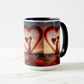 "Hartverwarmende Mok Love Design: Perfect Gift " (Voorkant rechts)