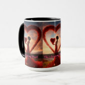 "Hartverwarmende Mok Love Design: Perfect Gift " (Voorkant links)