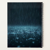 Hartverwarmende natte hond bij stormachtig weer planner (Achterkant)