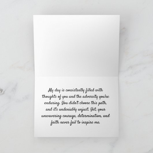 Hartverwarmende Patiënt-aanmoedigingskaarten voor  Kaart (Binnen)