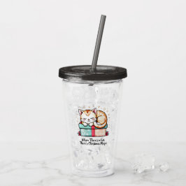 Hartverwarmende Slaap Kitten - Cadeau voor Kat Lie Acryl Drinkbeker