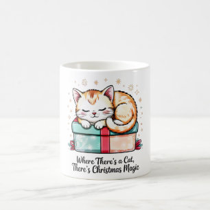 Hartverwarmende slapende kitten - cadeau voor katt koffiemok