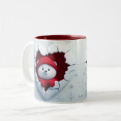 Hartverwarmende vakantie Beer Mok (Voorkant links)