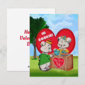 Hartverwarmende Vrienden Valentijnsdag Kaart (Voorkant / Achterkant)