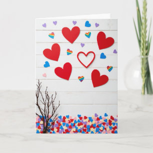 Hartverwarmende Whimsicalische Liefdeskaart Kaart
