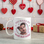 Hartvorm Aangepaste Foto Valentijn, Hartslag Koffiemok
