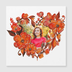 Hartvorm Bloemen Foto Lijst