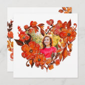 Hartvorm Bloemen Foto Lijst (Voorkant / Achterkant)