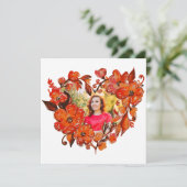 Hartvorm Bloemen Foto Lijst (Staand voorkant)