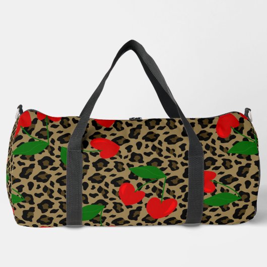 Hartvorm Cherry Leopard Rockabilly Plunjezak (Voorkant)