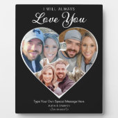 Hartvorm Fotocollage Love Jubileum Memory Fotoplaat (Voorkant)