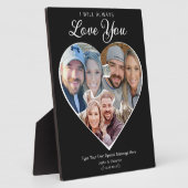 Hartvorm Fotocollage Love Jubileum Memory Fotoplaat (Zijkant)