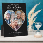 Hartvorm Fotocollage Love Jubileum Memory Fotoplaat (Zijkant)