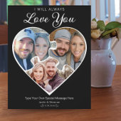 Hartvorm Fotocollage Love Jubileum Memory Fotoplaat