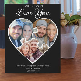 Hartvorm Fotocollage Love Jubileum Memory Fotoplaat