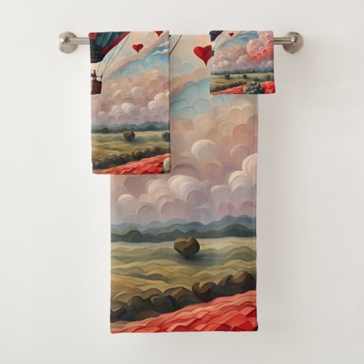 Hartvorm Hete Luchtballon Bad Handdoek (Insitu)