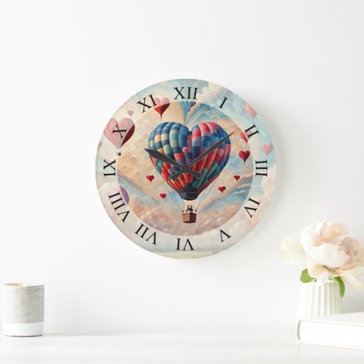 Hartvorm Hete Luchtballon Grote Klok (Huis)