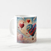 Hartvorm Hete Luchtballon Koffiemok (Voorkant links)