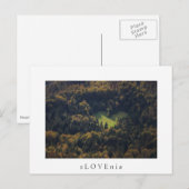 Hartvorm in een bos in Slovenië Briefkaart (Voorkant / Achterkant)