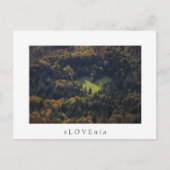 Hartvorm in een bos in Slovenië Briefkaart (Voorkant)