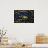 Hartvorm in een bos in Slovenië Poster (Keuken)
