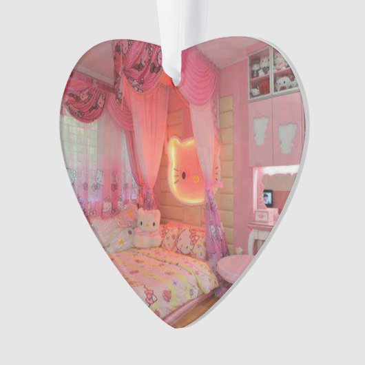 Hartvorm Kamerontwerp Ornament (voorkant)