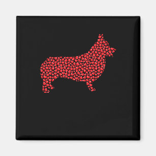 Hartvorm Love Welsh Corgi Hond Valentijnsdag M Magneet