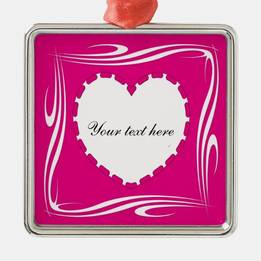 Hartvorm Metalen Ornament (Voorkant)