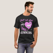 Hartvorm Rendier Gewoon Een Meisje Dat Van Rendier T-shirt (Voorkant volledig)